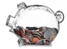 coins in piggy bank
