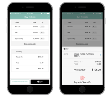 apple pay mobile screenshots
